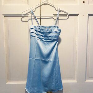 Chantell Blue Mini Dress (New, Never Worn, W/Tags)